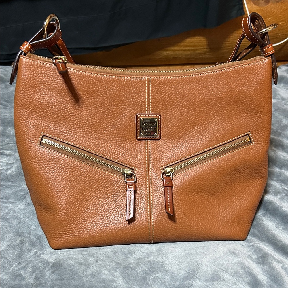 Dooney & Bourke Brown Leather Mary Shoulder Bag
